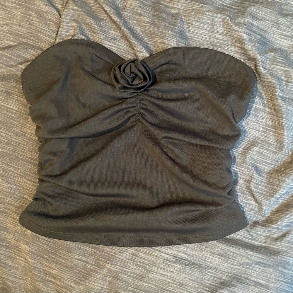 Elegant Black Strapless Top